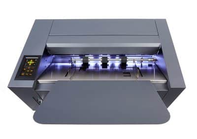 Vulcan SC-350 Bogenschneideplotter von oben