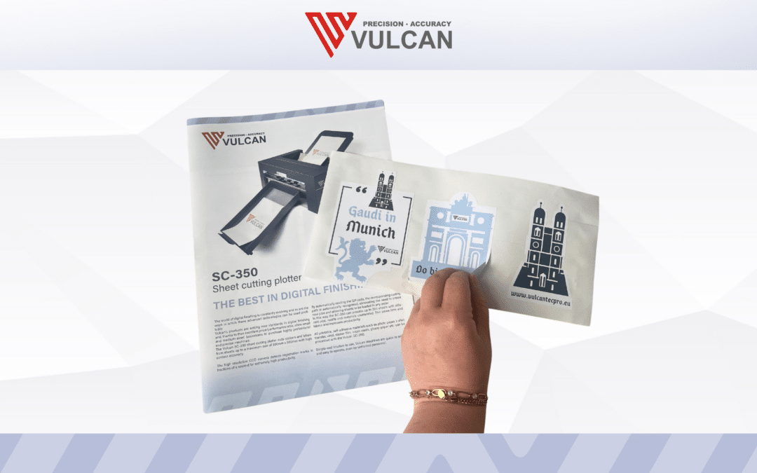 Effiziente Produktion von individuellen Etiketten in Kleinstauflagen mit dem Vulcan Sheet Cutter SC-350